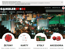 Tablet Screenshot of gamblerstore.pl